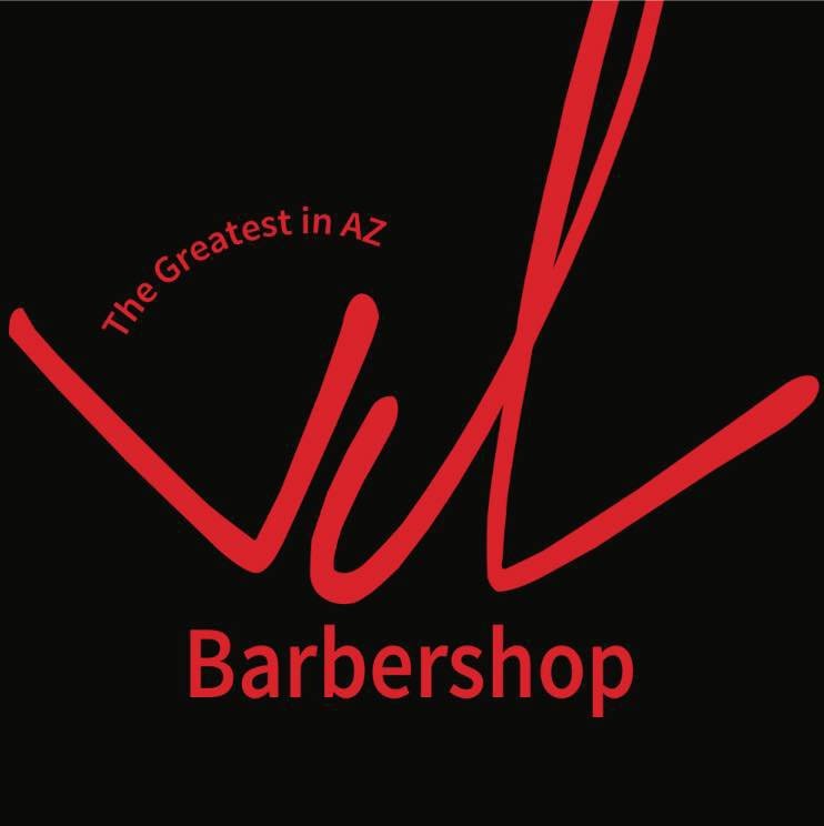 VD Barbershop Logo with The Greatest in AZ in small letters